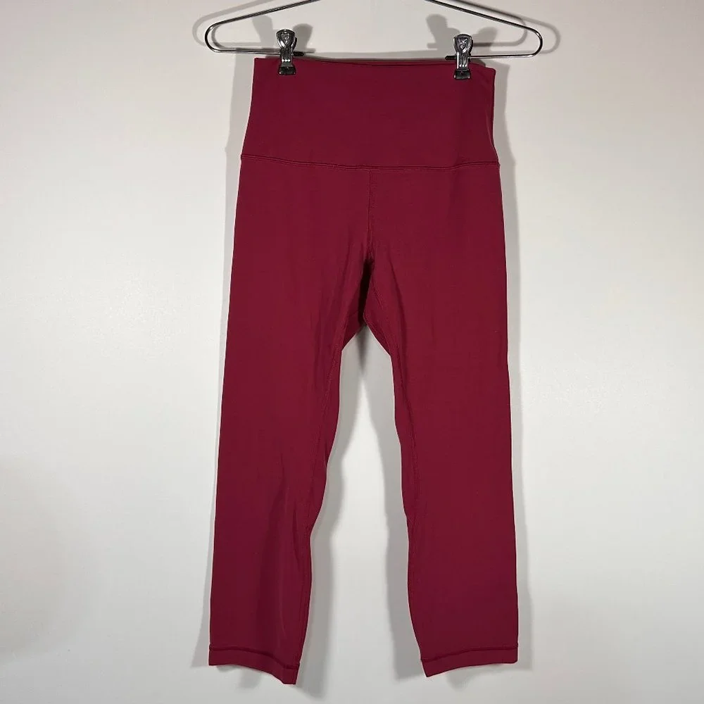 Lululemon Align Crop 21" Chianti Leggings Women Size 6